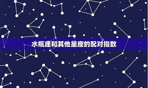 水瓶星座配对指数是什么_水瓶星座配对指数